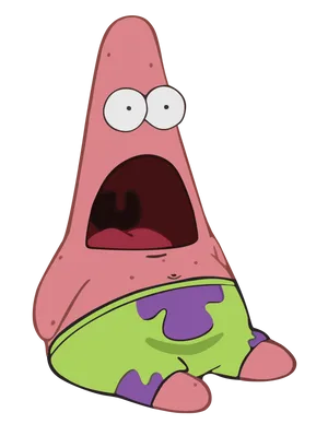 Funny Patrick Shocked Wallpaper