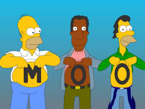 Funny Simpsons Tummies Wallpaper