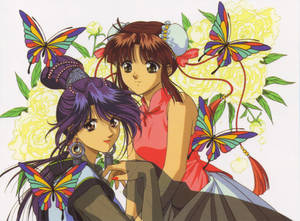 Fushigi Yuugi Miaka & Nuriko Wallpaper