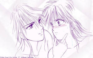 Fushigi Yuugi Sketch Digital Art Wallpaper