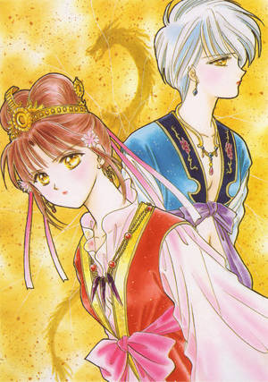 Fushigi Yuugi Suzaku & Seiryuu Priestess Wallpaper