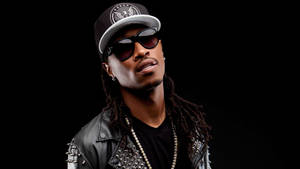 Future Rapper On Black Background Wallpaper