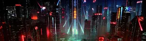 Futuristic City Ultra Hd Dual Monitor - Wallpaper Wallpaper