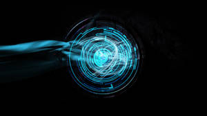 Futuristic Desktop With Blazing Fast Technology Wallpaper