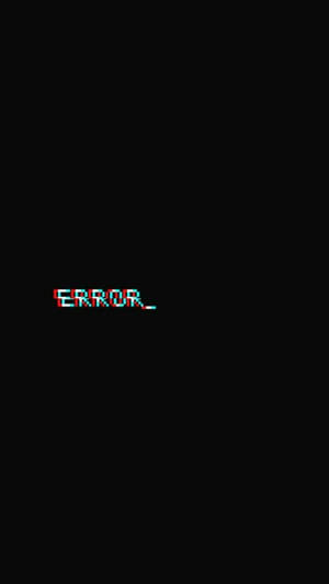 Futuristic Hype Error Message Display Wallpaper