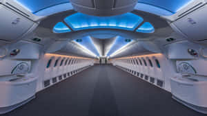 Futuristic Jumbo Jets Inside Airplane Wallpaper