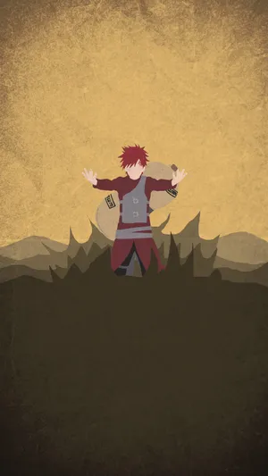 Gaara Art 4k Ultra Iphone Wallpaper