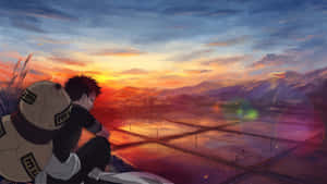 Gaara Naruto Anime Sunset Wallpaper