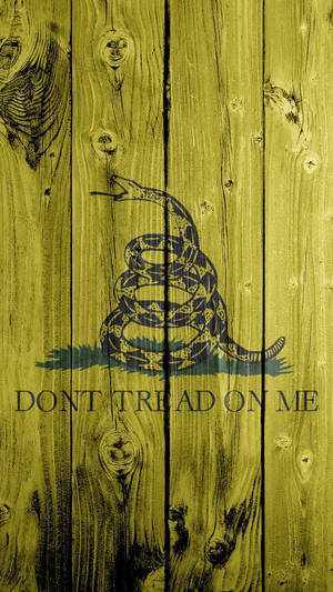 Gadsden Flag Paint Wall Design Wallpaper