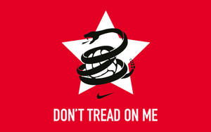 Gadsden Flag Red Star Design Wallpaper