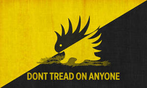 Gadsden Flag Unique Logo Design Wallpaper