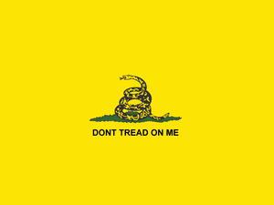 Gadsden Flag Yellow Snake Logo Wallpaper