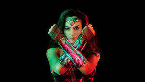 Gal Gadot Wonder Woman Pose Wallpaper