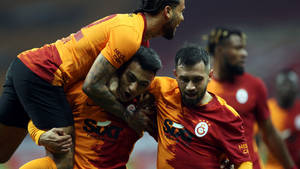 Galatasaray Players Goal Celebration Wallpaper