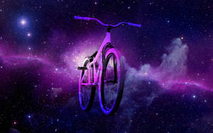 Galaxy Mountain Bike Wallpaper