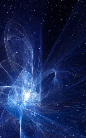 Galaxy Nebula Rays Portrait Wallpaper