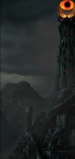 Galaxy S10 Plus Dark Castle Wallpaper