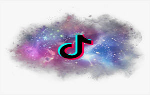 Galaxy Stars Tiktok Logo Wallpaper