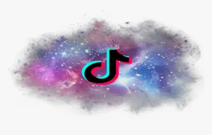 Galaxy Stars Tiktok Logo Wallpaper