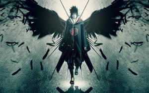 Gambar Sasuke With Crow Feathers Wallpaper