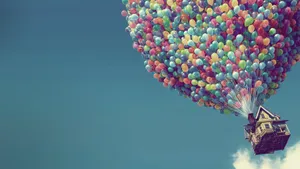 Gambar Up House With Balloons Wallpaper