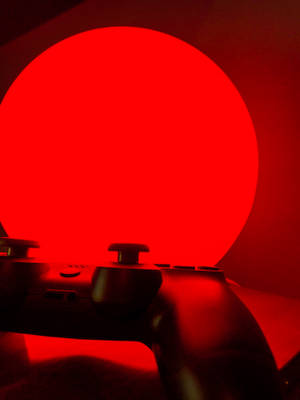 Game On With This Vivid Red Wireless Controller Wallpaper