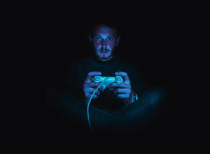 Gamer In Black Wallpaper