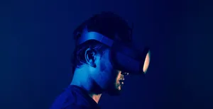 Gamer With Playstation Vr Wallpaper