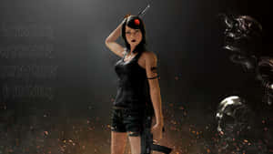 Gamers Battle It Out On Screen Wallpaper