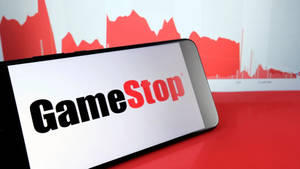 Gamestop Logo With Red Graph Wallpaper