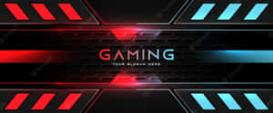 Gaming Background With Red And Blue Stripes Wallpaper