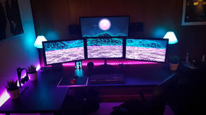 Gaming Room Led Lights Wallpaper