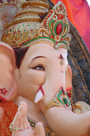 Ganesha Deity Statue Wallpaper