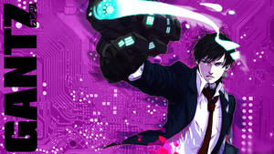 Gantz Purple Poster Wallpaper