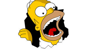 Gaping Homer Simpson Wallpaper