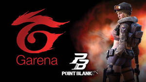 Garena And Point Blank Logos Wallpaper