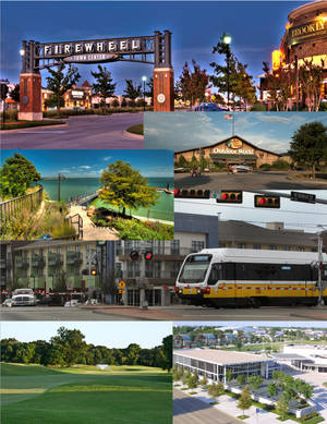 Garland City Landmarks Wallpaper