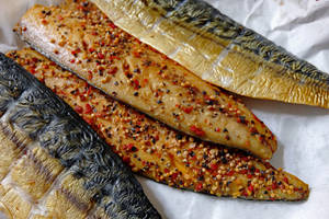 Garlic Mackerel Fish Fillet Wallpaper