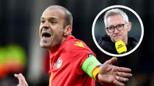 Gary Lineker With Ildefons Lima Wallpaper