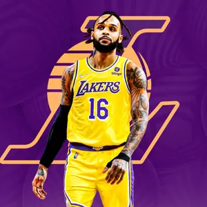 Gary Trent Jr Number 16 Los Angeles Lakers Wallpaper