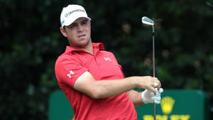Gary Woodland Red Golf Shirt Wallpaper