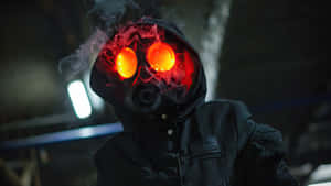 Gas Mask Boy Fire Wallpaper