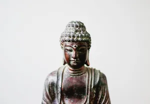 Gautam Buddha Vintage Copper Statue Wallpaper