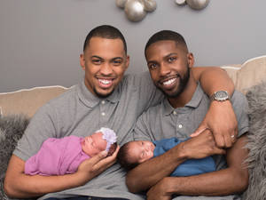 Gay Men With Babies Wallpaper