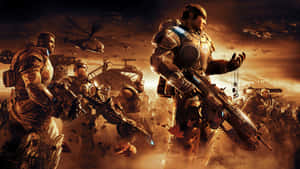 Gears Of War 1 Battle Wallpaper