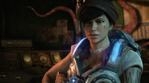 Gears Of War 4 Worried Kait Diaz Wallpaper