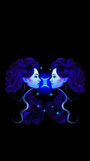 Gemini Identical Blue Girls Wallpaper