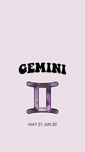 Gemini Purple Logo Wallpaper