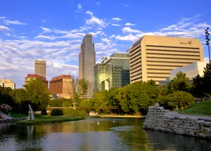 Gene Leahy Mall Omaha Lagoon Wallpaper
