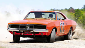 General Lee Car Drifting Wallpaper